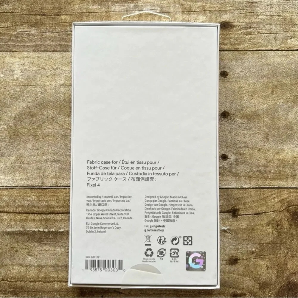 Google Pixel‎ 4 Fabric Case Sorta Smoky Grey GA01281 Official Protective Cover